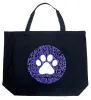 Gandhi's Quote on Animal Treatment - Large Word Art Tote Bag sold by LA Pop Art