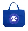 Gandhi's Quote on Animal Treatment - Large Word Art Tote Bag sold by LA Pop Art