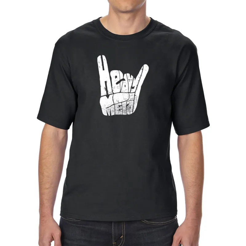 Heavy Metal - Men's Tall Word Art T-Shirt sold by LA Pop Art