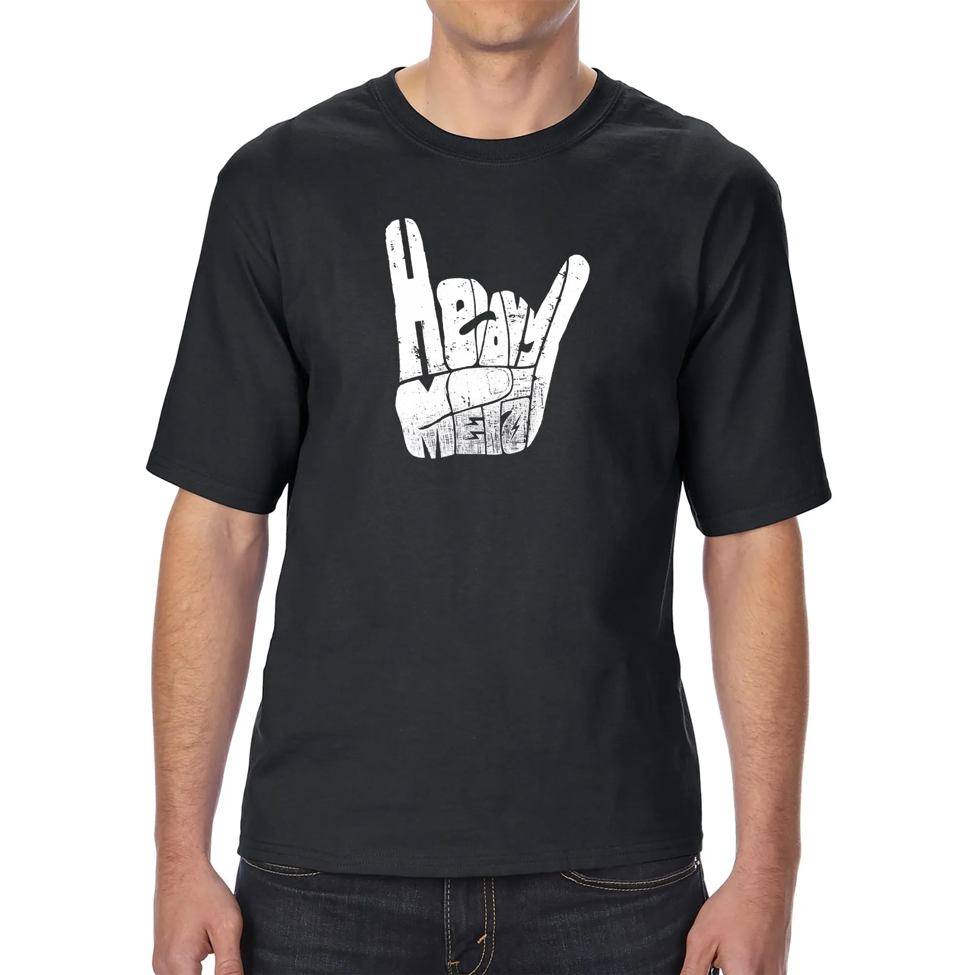 Heavy Metal - Men's Tall Word Art T-Shirt sold by LA Pop Art