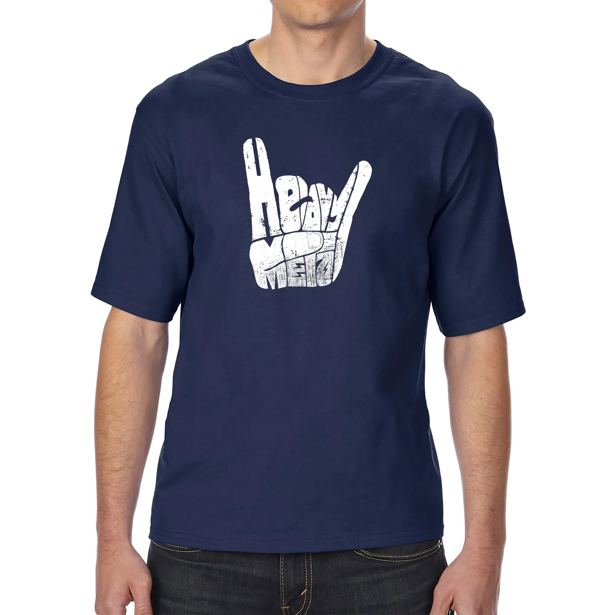 Heavy Metal - Men's Tall Word Art T-Shirt sold by LA Pop Art product image thumbnail 3