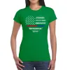 American Woman  - Women's Word Art T-Shirt sold by LA Pop Art