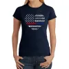 American Woman  - Women's Word Art T-Shirt sold by LA Pop Art