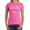 American Woman  - Women's Word Art T-Shirt sold by LA Pop Art