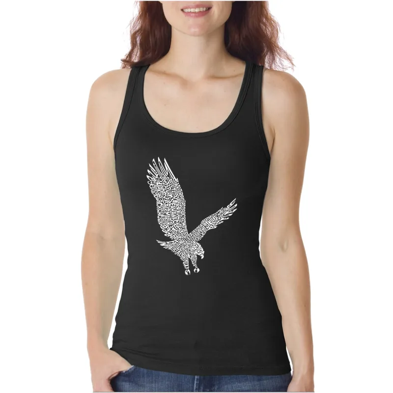 Eagle  - Women's Word Art Tank Top sold by LA Pop Art
