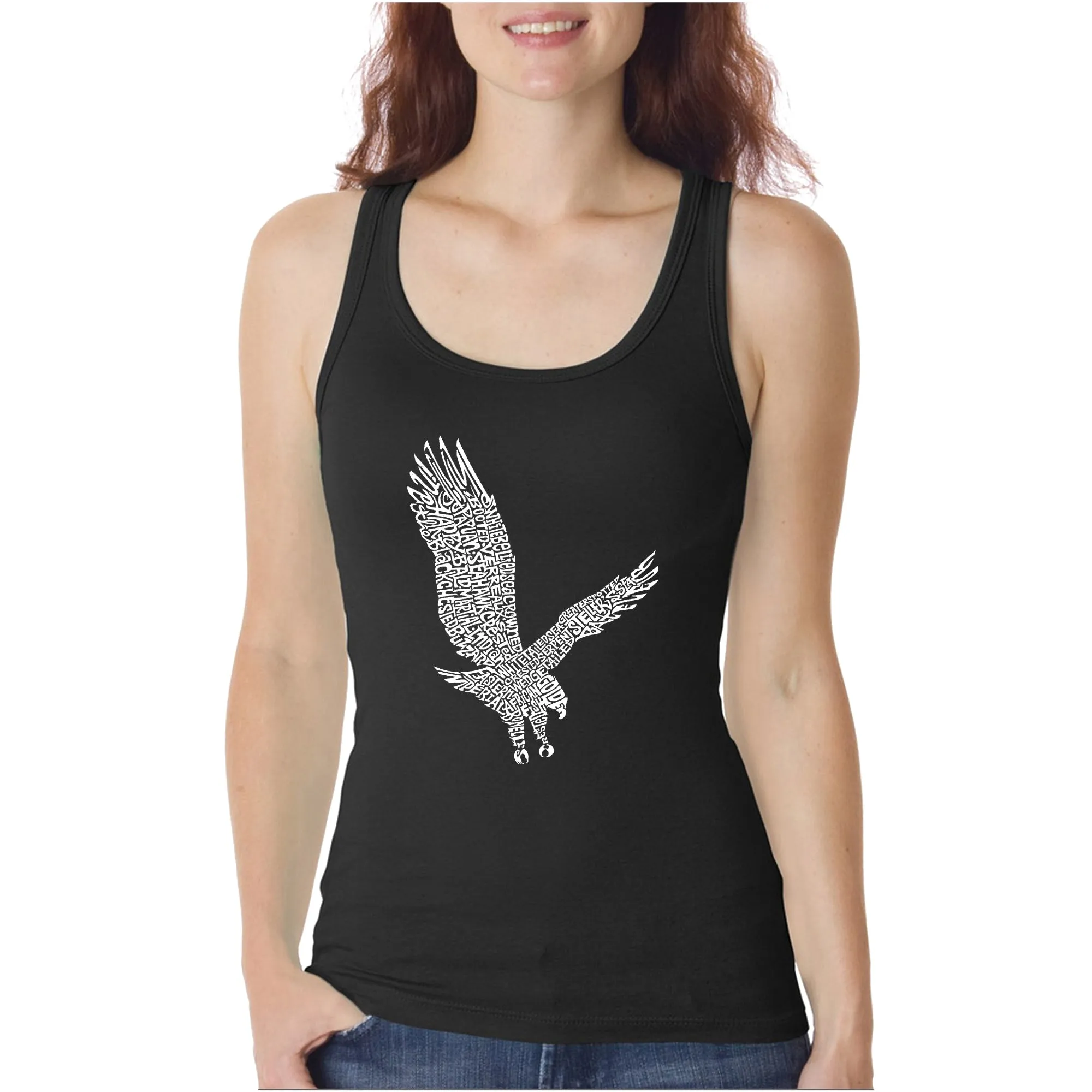 Eagle - Women's Word Art Tank Top sold by LA Pop Art
