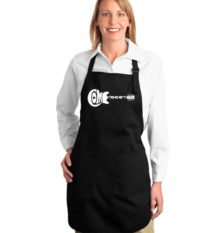 COME TOGETHER - Full Length Word Art Apron sold by LA Pop Art