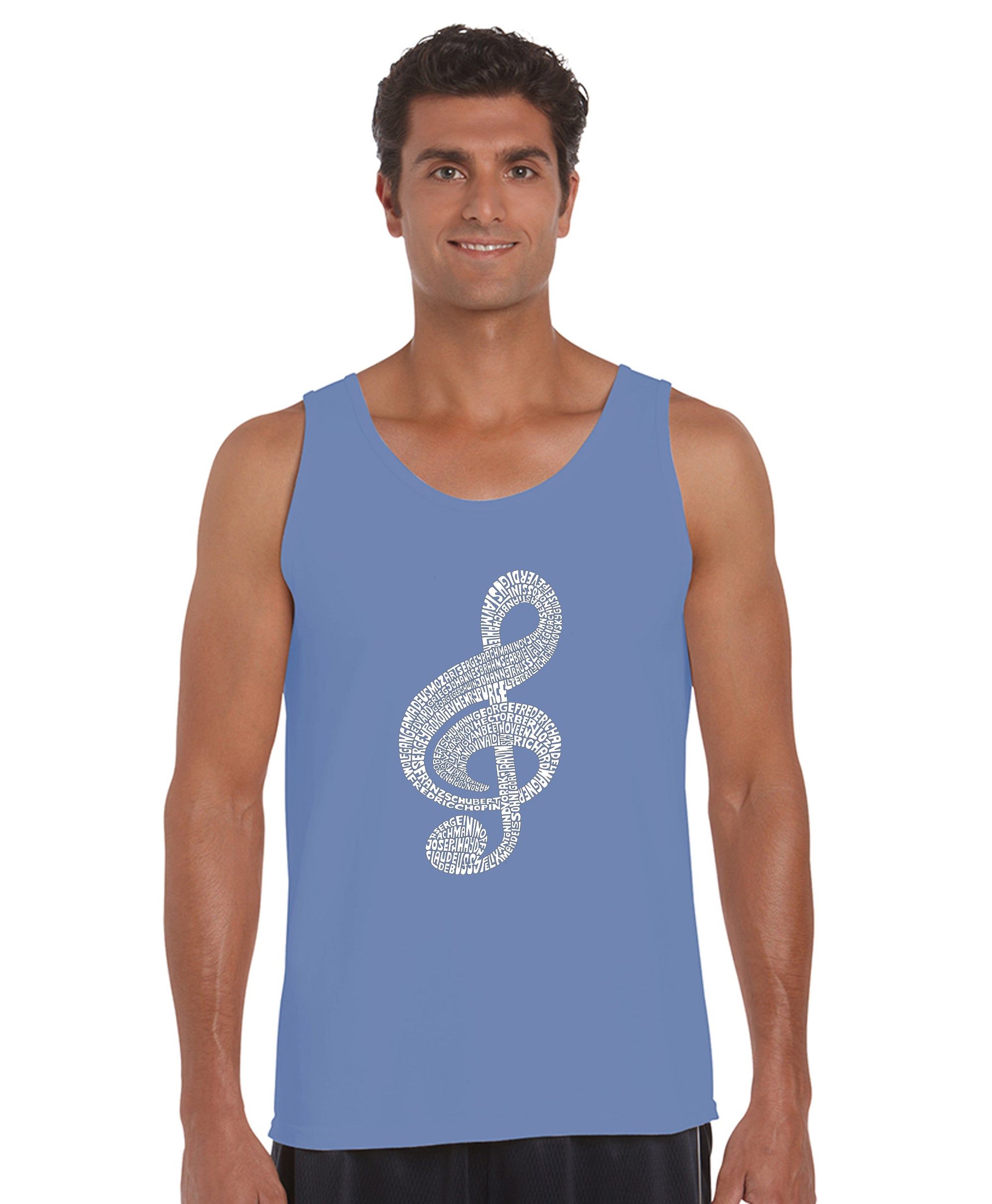 Music Note - Men's Word Art Tank Top sold by LA Pop Art product image thumbnail 3
