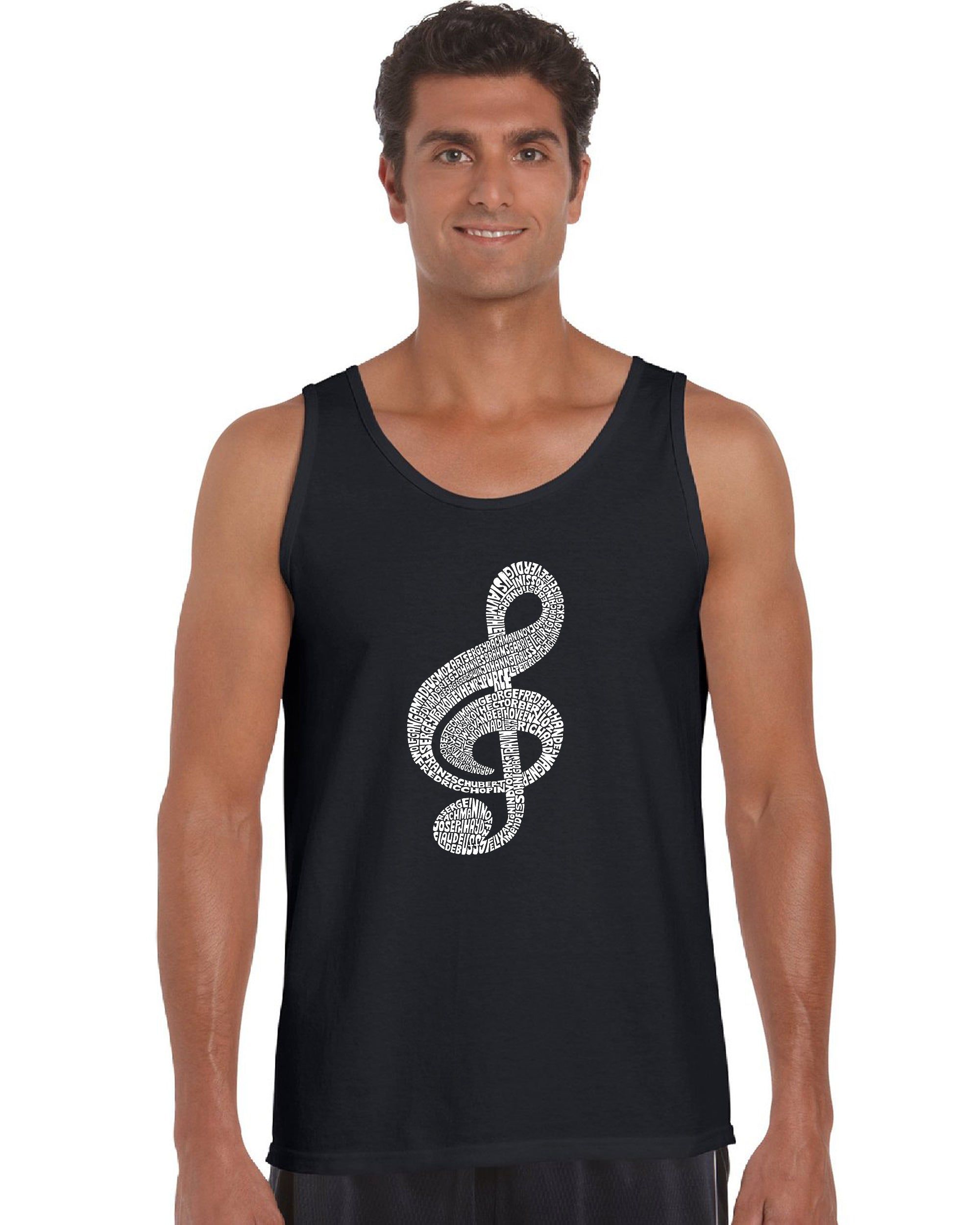 Music Note - Men's Word Art Tank Top sold by LA Pop Art