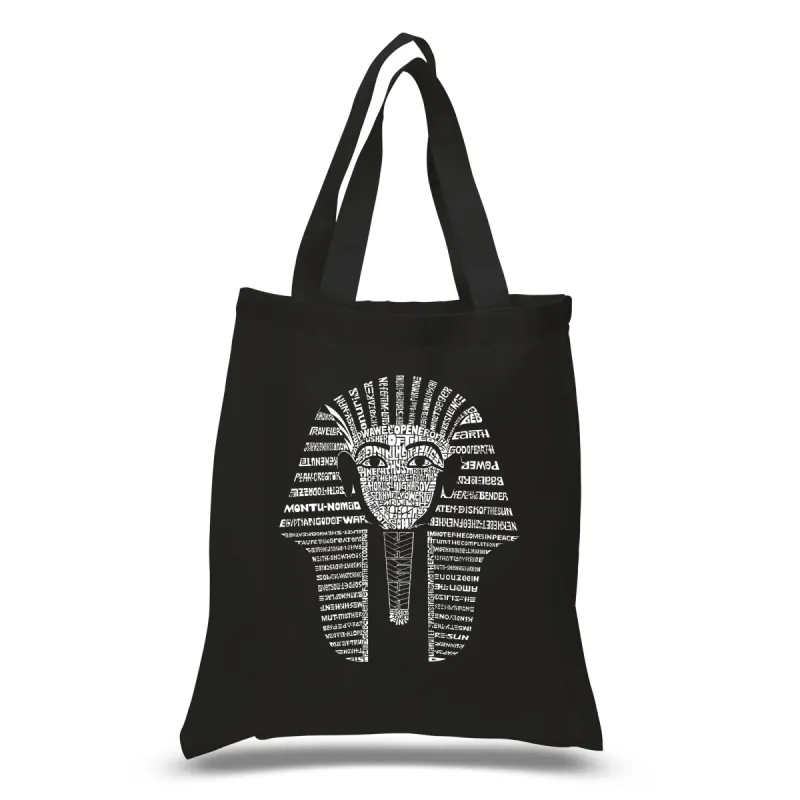KING TUT - Small Word Art Tote Bag sold by LA Pop Art