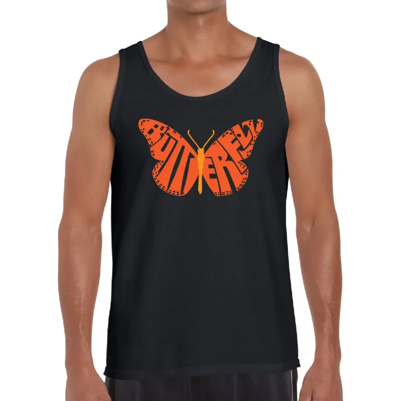 Butterfly - Men's Word Art Tank Top sold by LA Pop Art