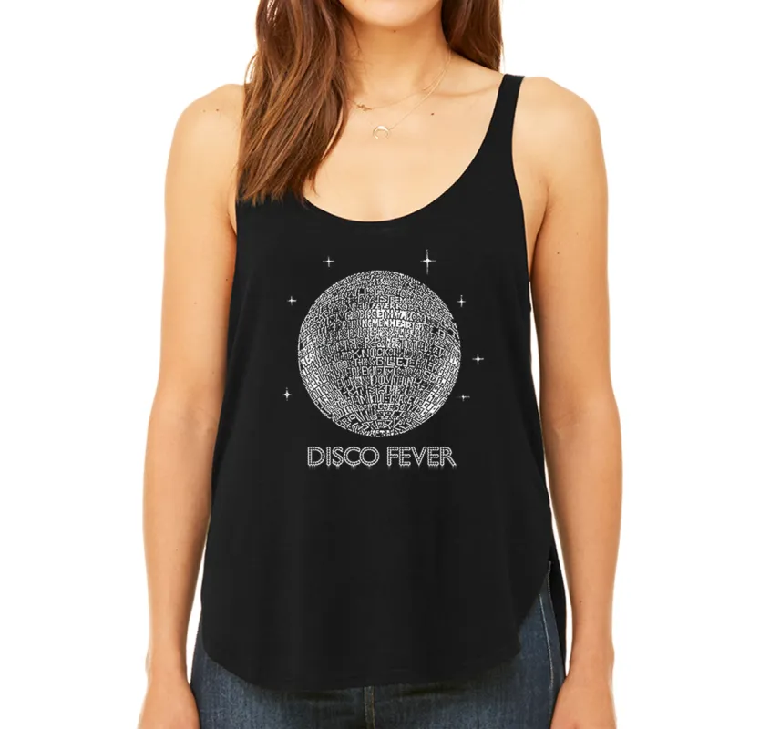 Disco Ball - Women's Word Art Flowy Tank Top sold by LA Pop Art