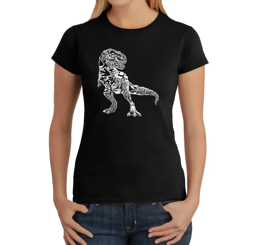 Dino Pics - Women's Word Art T-Shirt sold by LA Pop Art