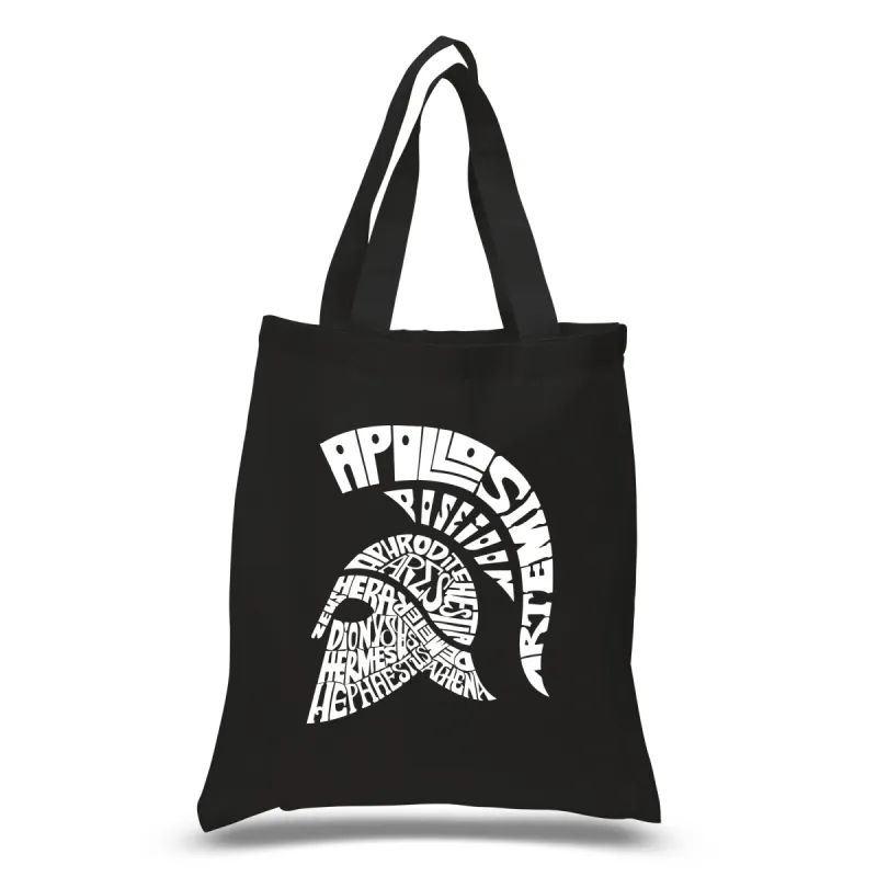 SPARTAN - Small Word Art Tote Bag sold by LA Pop Art