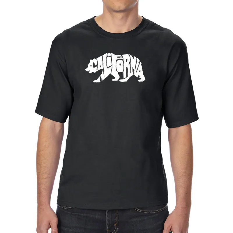 California Bear - Men's Tall Word Art T-Shirt sold by LA Pop Art