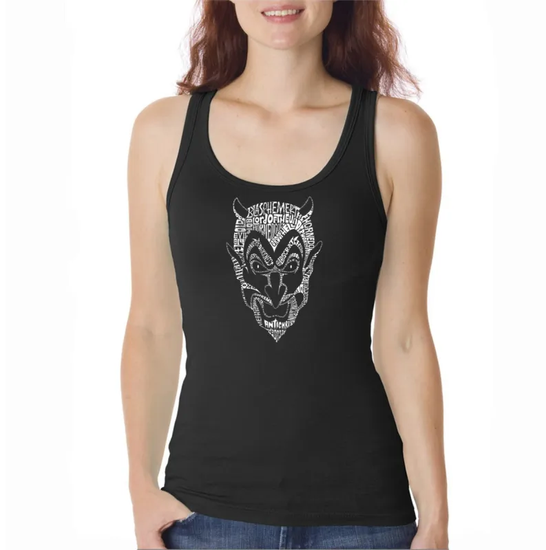 THE DEVIL'S NAMES  - Women's Word Art Tank Top sold by LA Pop Art
