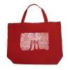 Brooklyn Bridge - Large Word Art Tote Bag sold by LA Pop Art