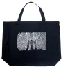 Brooklyn Bridge - Large Word Art Tote Bag sold by LA Pop Art