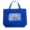 Brooklyn Bridge - Large Word Art Tote Bag sold by LA Pop Art