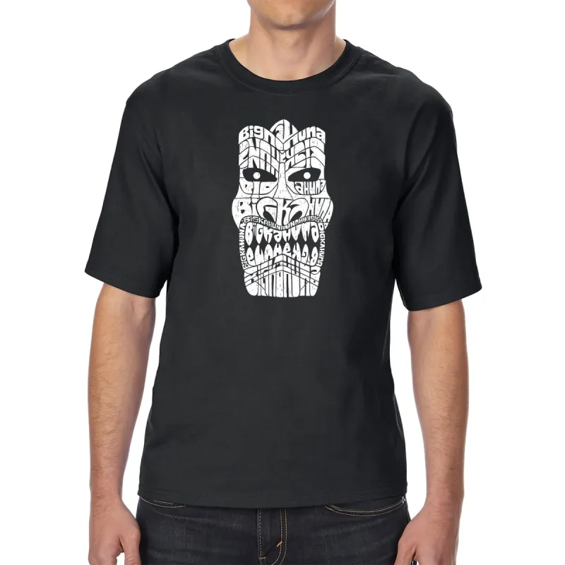 BIG KAHUNA TIKI - Men's Tall Word Art T-Shirt sold by LA Pop Art