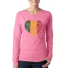 One Love Heart -  Women's Word Art Long Sleeve T-Shirt sold by LA Pop Art