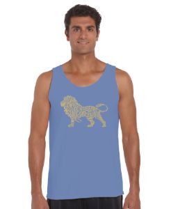 Lion - Men's Word Art Tank Top sold by LA Pop Art