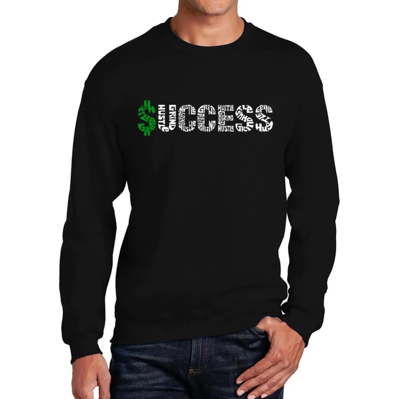 Success  - Men's Word Art Crewneck Sweatshirt sold by LA Pop Art