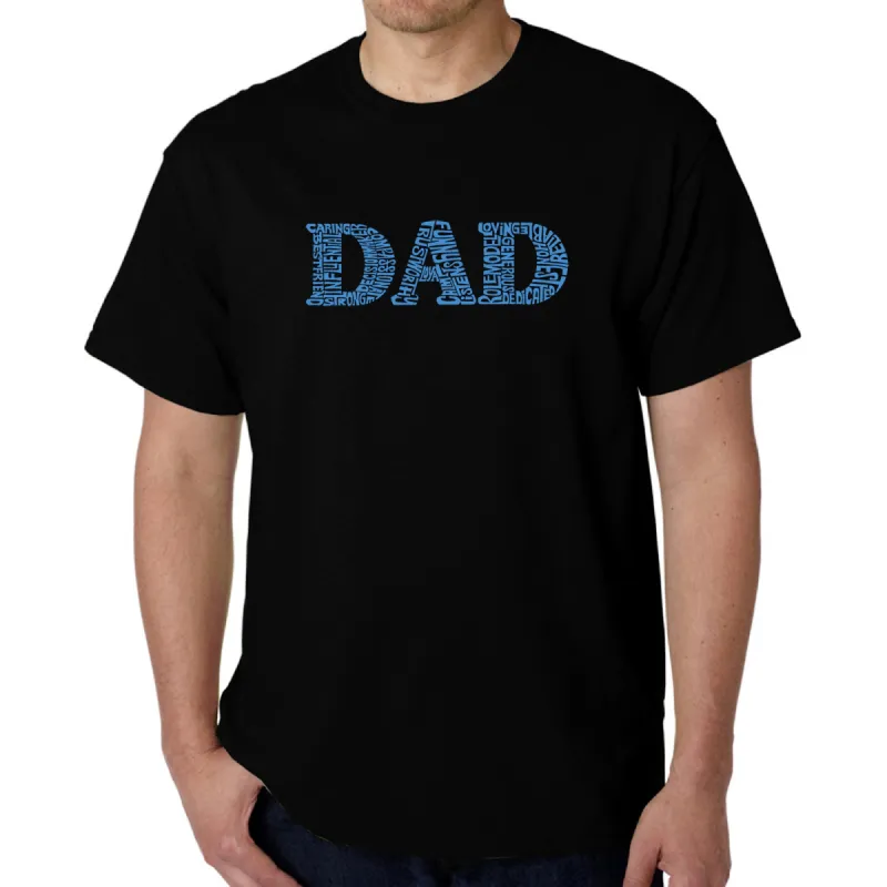 Dad - Men's Word Art Tshirt sold by LA Pop Art