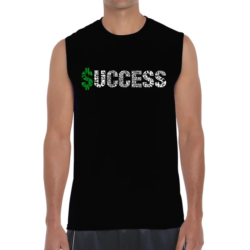 Success - Men's Word Art Sleeveless T-Shirt sold by LA Pop Art