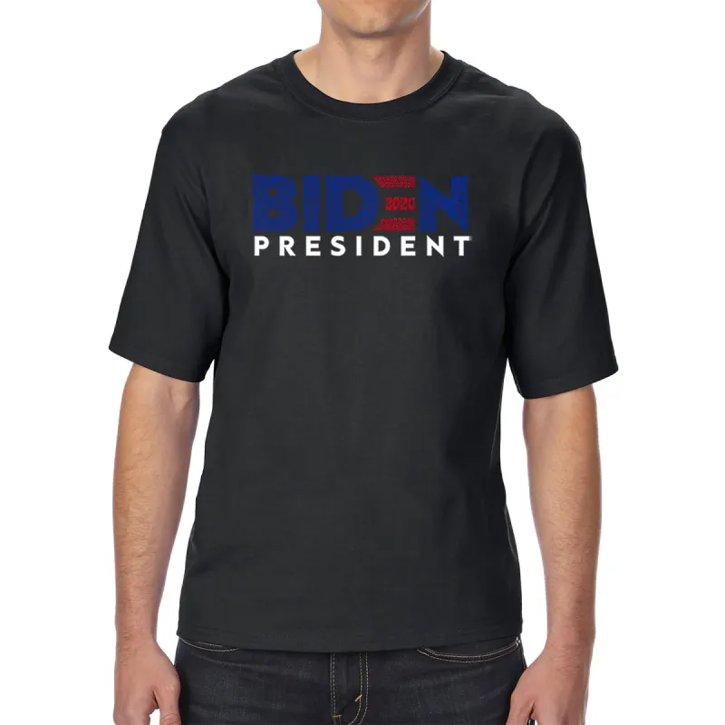 Biden 2020 - Men's Tall Word Art T-Shirt sold by LA Pop Art