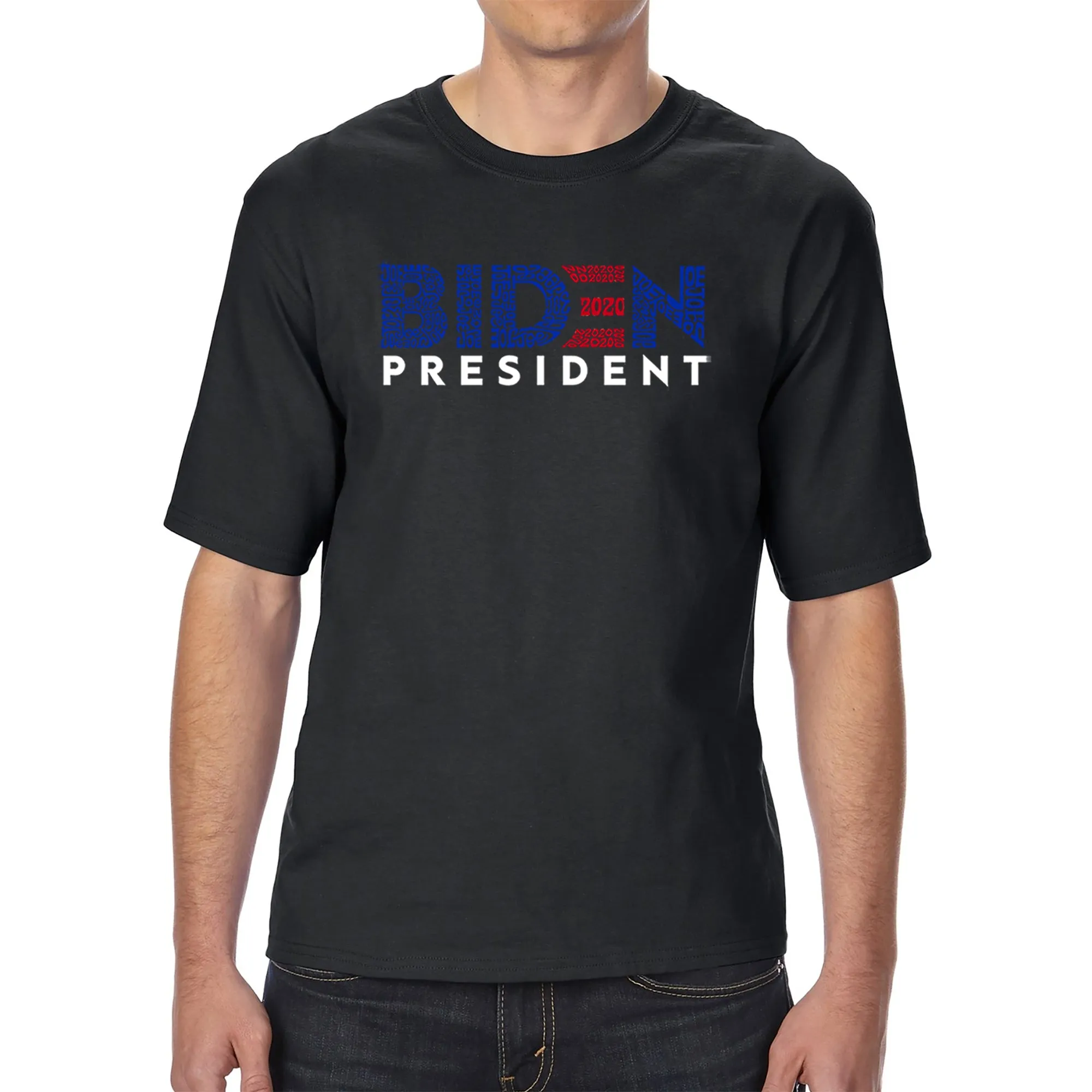 Biden 2020 - Men's Tall Word Art T-Shirt sold by LA Pop Art