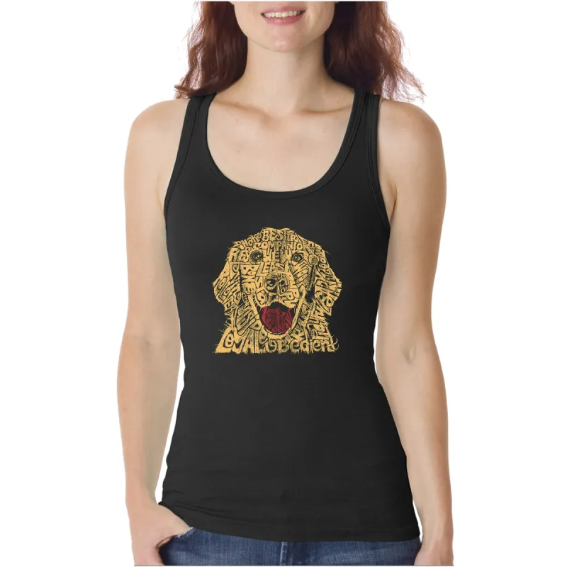 Dog  - Women's Word Art Tank Top sold by LA Pop Art
