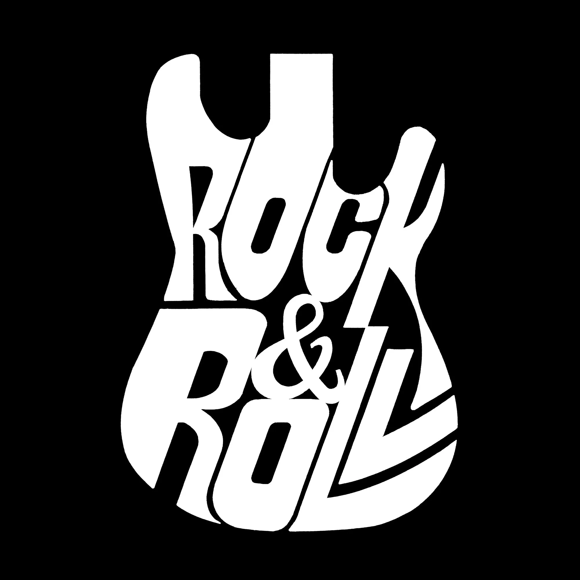 Rock And Roll Guitar - Men's Word Art Sleeveless T-Shirt sold by LA Pop Art product image thumbnail 2