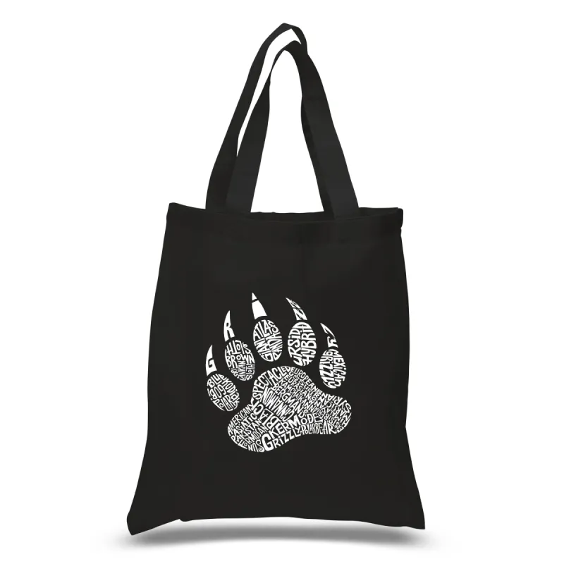 Types of Bears - Small Word Art Tote Bag sold by LA Pop Art