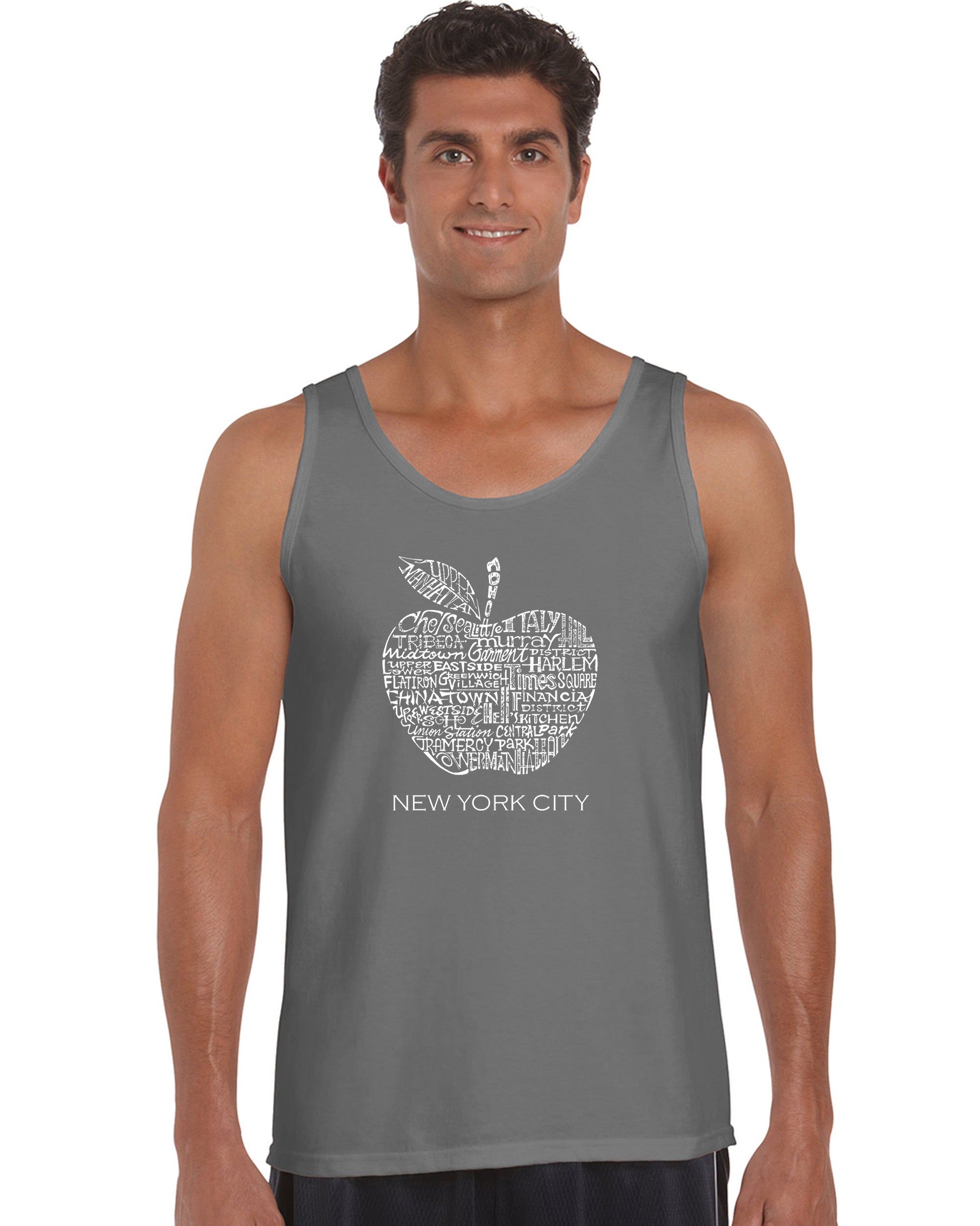 Neighborhoods in NYC - Men's Word Art Tank Top sold by LA Pop Art product image thumbnail 5