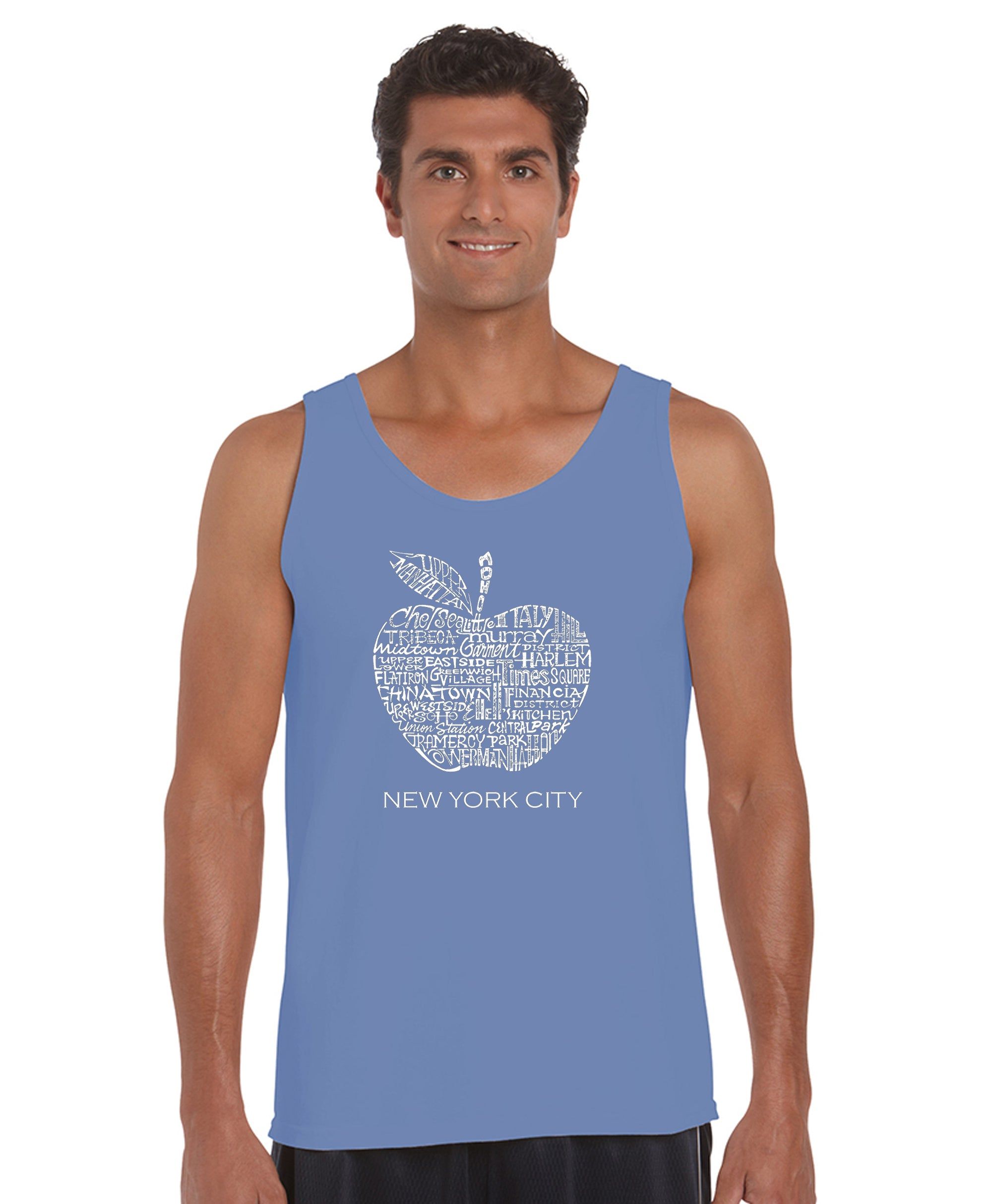 Neighborhoods in NYC - Men's Word Art Tank Top sold by LA Pop Art product image thumbnail 3