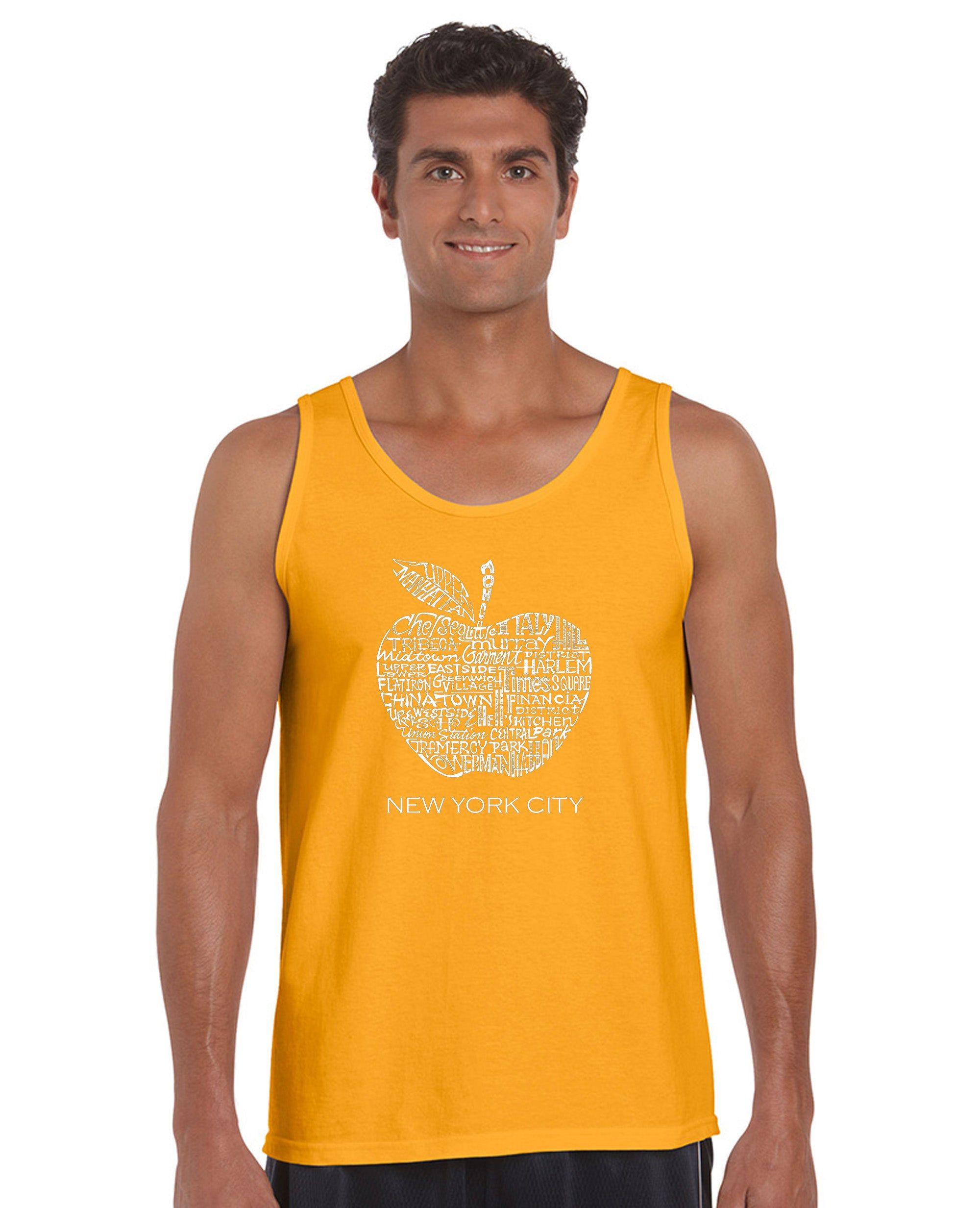 Neighborhoods in NYC - Men's Word Art Tank Top sold by LA Pop Art product image thumbnail 4