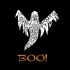 Halloween Ghost - Men's Raglan Baseball Word Art T-Shirt sold by LA Pop Art