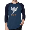 Halloween Ghost - Men's Raglan Baseball Word Art T-Shirt sold by LA Pop Art