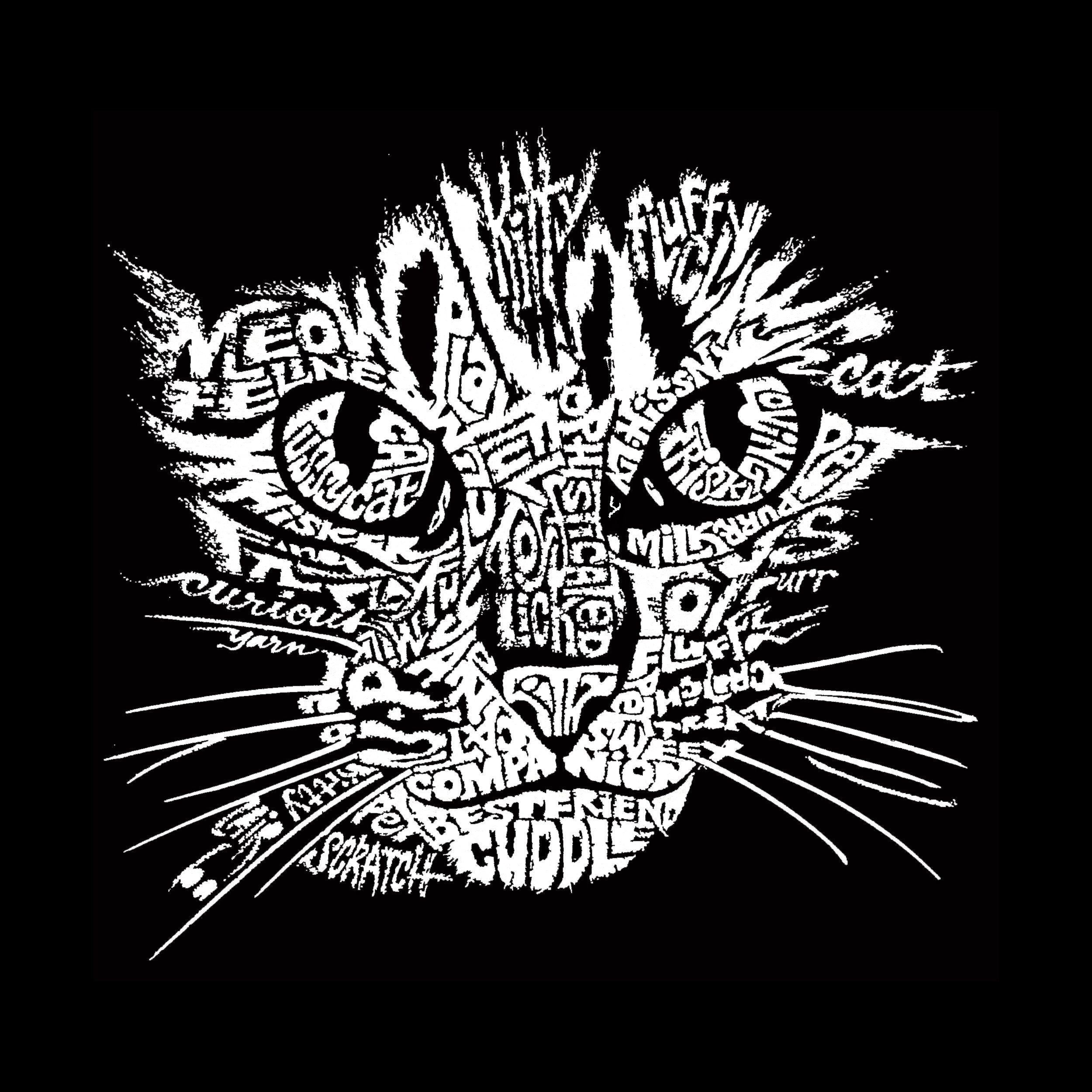Cat Face - Men's Word Art Tank Top sold by LA Pop Art product image thumbnail 2