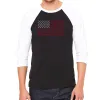 Maga Flag - Men's Raglan Baseball Word Art T-Shirt sold by LA Pop Art