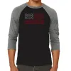 Maga Flag - Men's Raglan Baseball Word Art T-Shirt sold by LA Pop Art