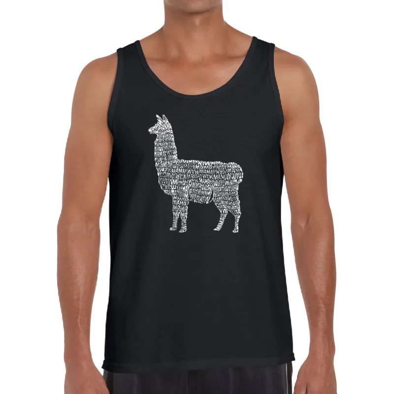Llama Mama  - Men's Word Art Tank Top sold by LA Pop Art