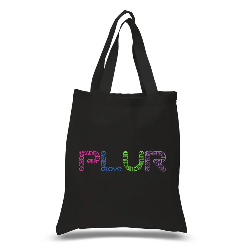 PLUR - Small Word Art Tote Bag sold by LA Pop Art
