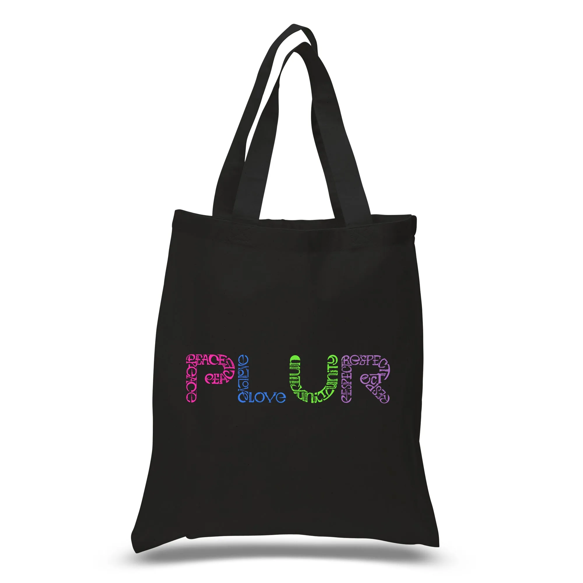 PLUR - Small Word Art Tote Bag sold by LA Pop Art