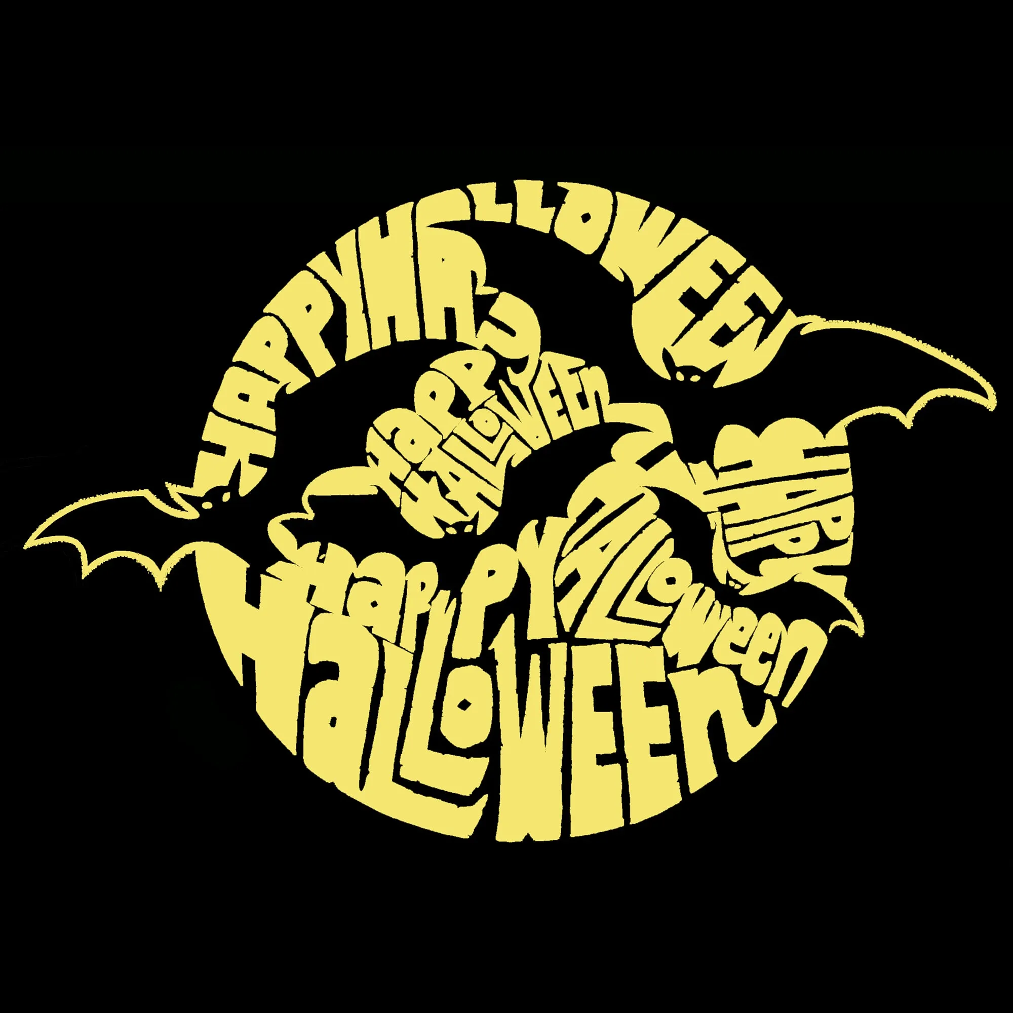 Halloween Bats - Women's Word Art Tank Top sold by LA Pop Art product image thumbnail 2