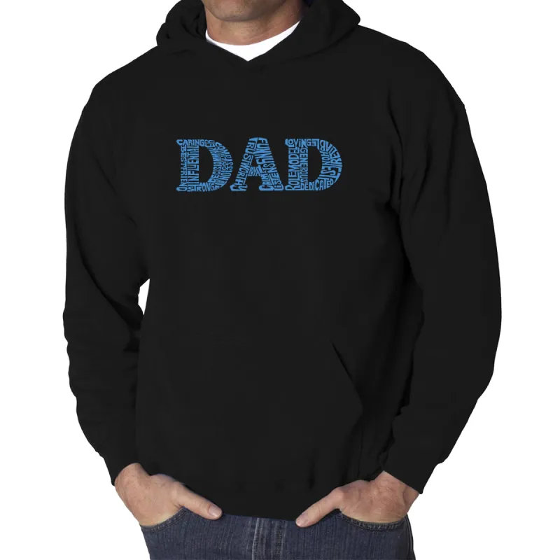 Dad - Men's Word Art Hooded Sweatshirt sold by LA Pop Art