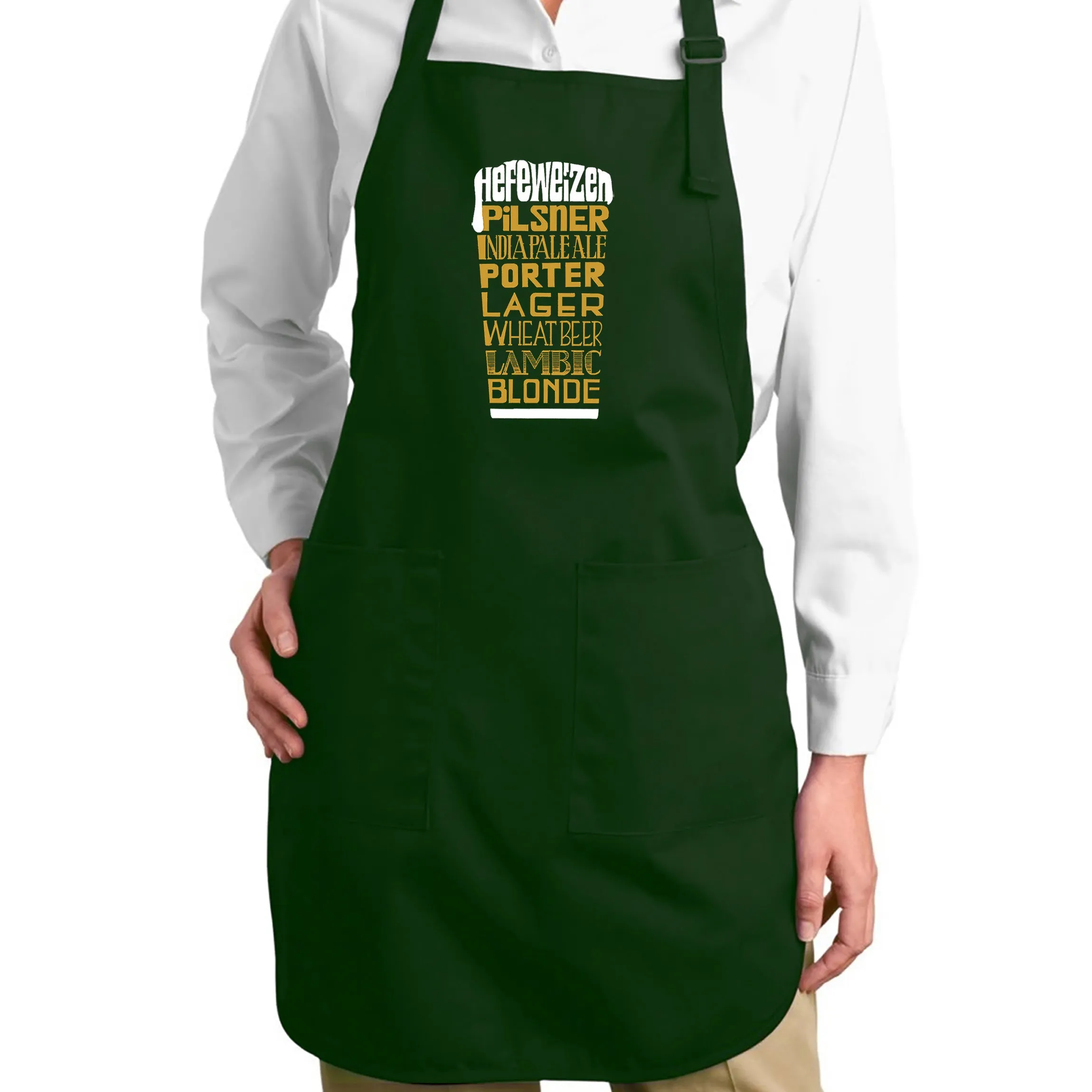 Styles of Beer - Full Length Word Art Apron sold by LA Pop Art product image thumbnail 5