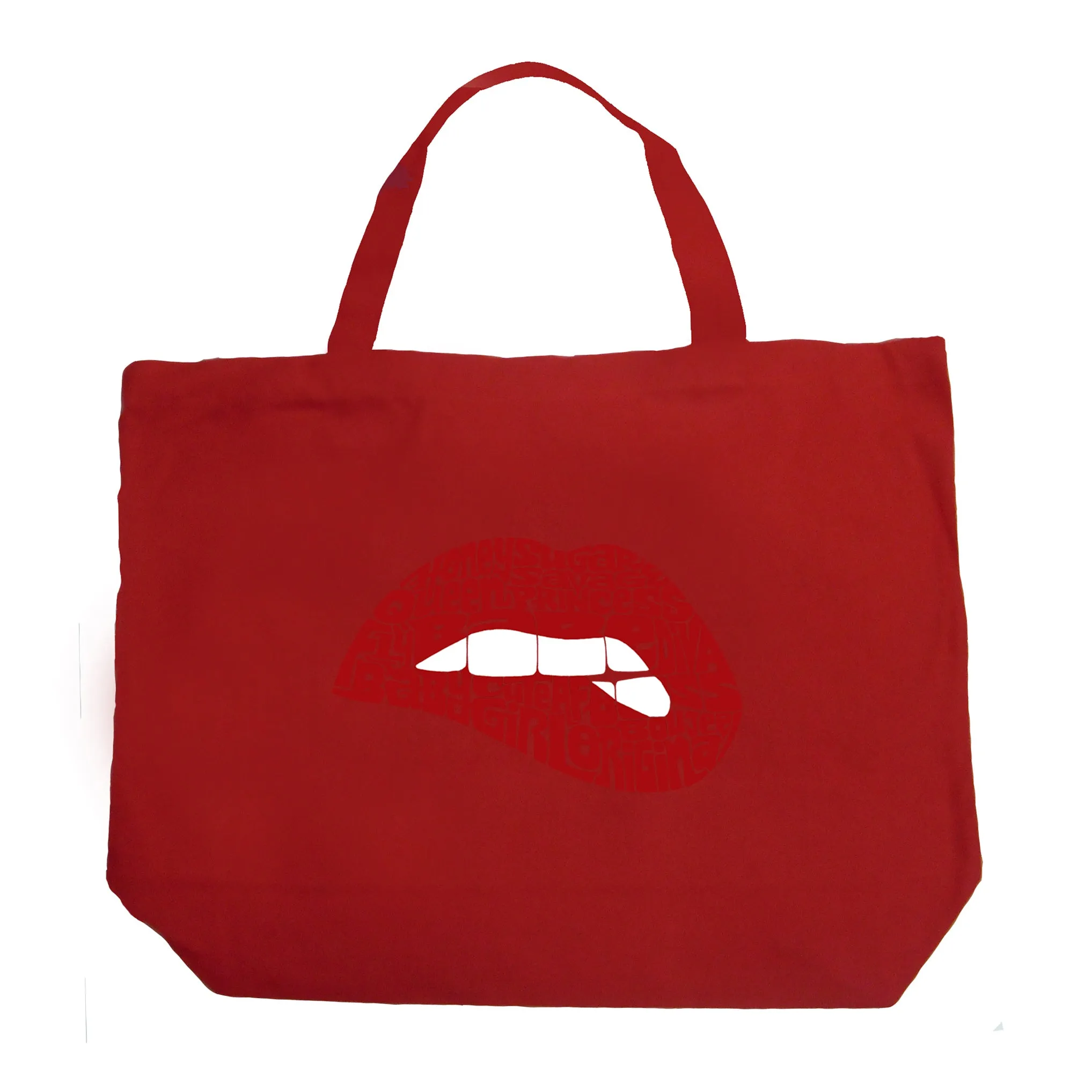 Savage Lips - Large Word Art Tote Bag sold by LA Pop Art product image thumbnail 4