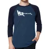Metal Head - Men's Raglan Baseball Word Art T-Shirt sold by LA Pop Art